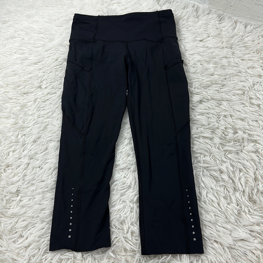 Lululemon Fast & Free Crop (19") Black